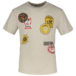 тениска,мъжки,тениски,replay,m3040.000.23814n,short,sleeve,t,shirt,light,grey,melange,(beige)