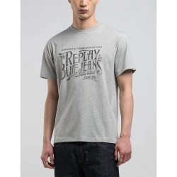 тениска,мъжки,тениски,replay,m3042.000.2660,short,sleeve,t,shirt,light,grey,melange,(grey)