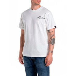 тениска,мъжки,тениски,replay,m3050.000.2660,short,sleeve,t,shirt,natural,white,(white)
