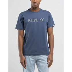 тениска,мъжки,тениски,replay,m3059.000.2660,short,sleeve,t,shirt,medium,blue,(blue)