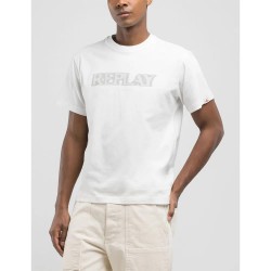 тениска,мъжки,тениски,replay,m3059.000.2660,short,sleeve,t,shirt,natural,white,(white)
