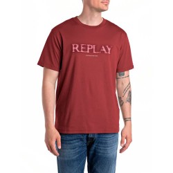 тениска,мъжки,тениски,replay,m3059.000.2660,short,sleeve,t,shirt,red,brick,(red)