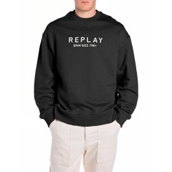 блуза,мъжки,пуловери,replay,m3075.000.23802,sweatshirt,black