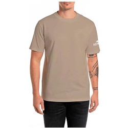тениска,мъжки,тениски,replay,m3167s.000.2660,short,sleeve,t,shirt,turtledove,(beige)