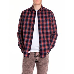 риза,с,дълъг,ръкав,мъжки,ризи,replay,m4150.000.52746,long,sleeve,shirt,red