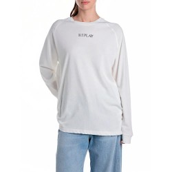 тениска,дамски,тениски,replay,w3393a.000.23792p,long,sleeve,t,shirt,white,(natural,white)