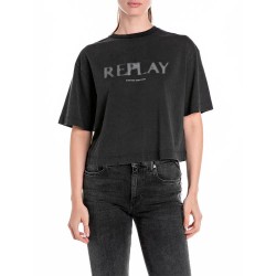 тениска,дамски,тениски,replay,w3410.000.22658m,short,sleeve,t,shirt,blackboard,(black)