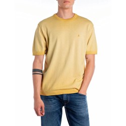 тениска,мъжки,тениски,replay,uk4718.000.g20785a,short,sleeve,t,shirt,tuscany,yellow,(yellow)