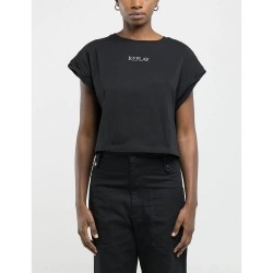 тениска,дамски,тениски,replay,w3417.000.20994,short,sleeve,t,shirt,black,(black)