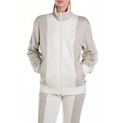 блуза,дамски,блузи,replay,w3454.000.23800,full,zip,sweatshirt,beige