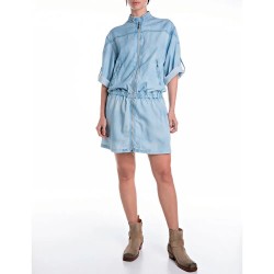 рокля,дамски,поли,и,рокли,replay,w9220.000.54e87b,short,sleeve,short,dress,blue