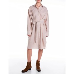рокля,дамски,поли,и,рокли,replay,w9160.000.52758,long,sleeve,midi,dress,tan,natural,white,(brown)