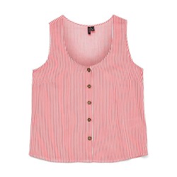 тениска,дамски,тениски,vero,moda,bumpy,sleeveless,t,shirt,red,pink,(dubarry,snow,white)