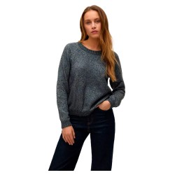 блуза,дамски,пуловери,дамски,плетени,дрехи,vero,moda,doffy,shine,sweater,grey,(asphalt,w,silver,lurex)