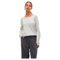 блуза,дамски,пуловери,дамски,плетени,дрехи,vero,moda,doffy,shine,sweater,snow,white,w,silver,lurex,(white)