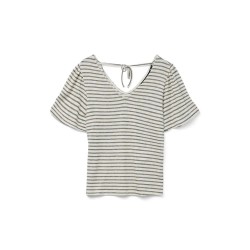 дамски,блузи,дамски,ризи,vero,moda,gina,short,sleeve,blouse,beige,(oatmeal,black)
