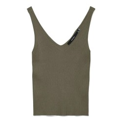 тениска,дамски,тениски,vero,moda,glory,rib,sleeveless,t,shirt,kalamata,(green)