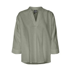 тениска,дамски,тениски,vero,moda,linn,3,4,sleeve,t,shirt,seagrass,(green)