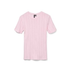 тениска,дамски,тениски,vero,moda,lisa,pointelle,short,sleeve,t,shirt,pink,(pink,a,boo)