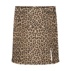 пола,дамски,поли,и,рокли,vero,moda,nelly,high,waist,short,skirt,brown,(silver,mink,leopard)