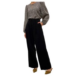панталони,дамски,панталони,vero,moda,perry,high,waist,pants,black