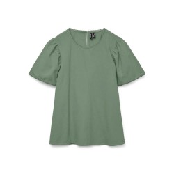 дамски,блузи,дамски,ризи,vero,moda,pretty,short,sleeve,blouse,hedge,green,(green)