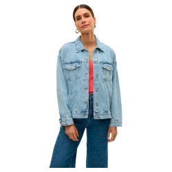 яке,дамски,якета,и,палта,vero,moda,tessa,oversize,denim,jacket,blue