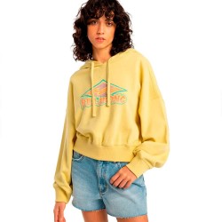 блуза,дамски,блузи,billabong,all,time,sweatshirt,yellow
