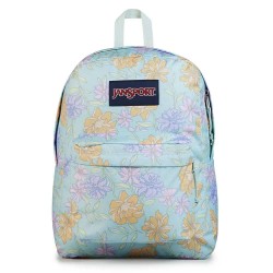 раница,раници,jansport,superbreak,one,25l,backpack,faded,floral,fresh,mint,(blue)