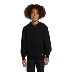 блуза,детски,блузи,dickies,terry,full,zip,sweatshirt,black,(black)