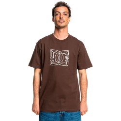 тениска,мъжки,тениски,dc,shoes,outline,star,short,sleeve,t,shirt,brown,(coffee,bean)