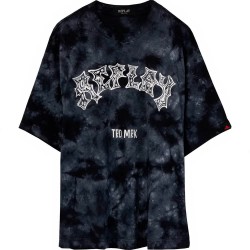 тениска,детски,тениски,replay,sb7405.051.2660t,short,sleeve,t,shirt,black,(tie,&,dye,black)