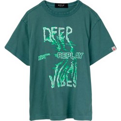тениска,детски,тениски,replay,sb7407.051.23700t,short,sleeve,t,shirt,green,(jade,green)