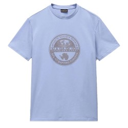 тениска,мъжки,тениски,napapijri,bollo,short,sleeve,t,shirt,blue,(soft,chamber)