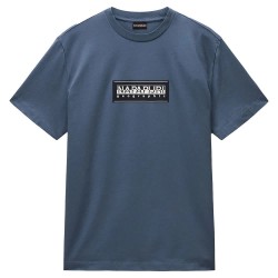 тениска,мъжки,тениски,napapijri,box,logo,short,sleeve,t,shirt,stormy,weat,(blue)