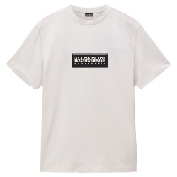 тениска,мъжки,тениски,napapijri,box,logo,short,sleeve,t,shirt,white,whisper,(white)