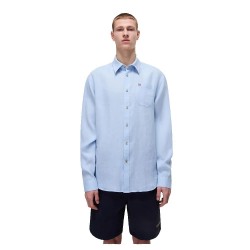 риза,с,дълъг,ръкав,мъжки,ризи,napapijri,linen,long,sleeve,shirt,soft,chamber,(blue)