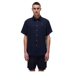 риза,с,къс,ръкав,мъжки,ризи,napapijri,linen,short,sleeve,shirt,blue,marine,(blue)
