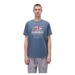 тениска,мъжки,тениски,napapijri,turin,short,sleeve,t,shirt,stormy,weat,(blue)