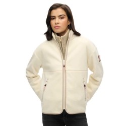 поларена,блуза,дамски,блузи,superdry,active,fleece,full,zip,sweatshirt,beige