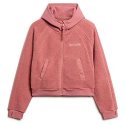 поларена,блуза,дамски,блузи,superdry,active,tech,fleece,full,zip,sweatshirt,pink