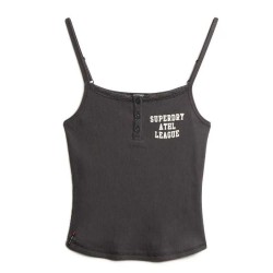 тениска,дамски,тениски,superdry,ath,ess,graphic,sleeveless,t,shirt,charcoal,(black)