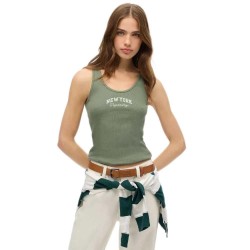 тениска,дамски,тениски,superdry,athletic,ess,graphic,sleeveless,t,shirt,laurel,khaki,(green)