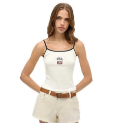 тениска,дамски,тениски,superdry,athletic,essential,cami,sleeveless,t,shirt,off,white,(white)