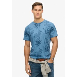 тениска,мъжки,тениски,superdry,classic,ess,rlxd,printed,short,sleeve,t,shirt,tiger,outline,blue,(blue)