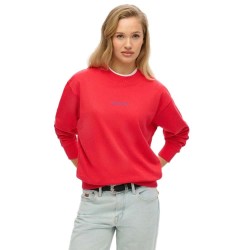 блуза,дамски,блузи,superdry,core,logo,city,loose,sweatshirt,red,(hyper,fire,pink)