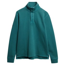 блуза,мъжки,пуловери,superdry,cotton,classic,pique,henley,sweatshirt,green