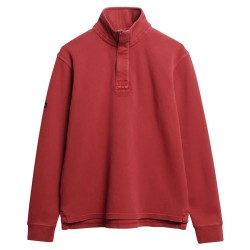 блуза,мъжки,пуловери,superdry,cotton,classic,pique,henley,sweatshirt,washed,red,(red)