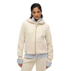 блуза,дамски,блузи,superdry,essential,logo,full,zip,sweatshirt,light,oat,marl,(beige)