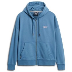 блуза,дамски,блузи,superdry,essential,logo,gd,half,zip,sweatshirt,blue,(copen,blue)
